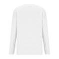thumbnail image 5 of PiGOGI Women's Solid V-Neck Long Sleeve Pullover Sweater Casual Knit Top for All Seasons White XL, 5 of 6