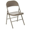 thumbnail image 1 of HERCULES Series Double Braced Gray Metal Folding Chair, 1 of 9