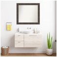 thumbnail image 5 of Amanti Art Custom Wall and Bathroom Mirror (32.5 x 35.5 in.), Rustic Pine Brown Frame, 5 of 7