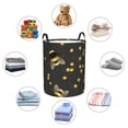 thumbnail image 6 of Xecao Bumblebee Print Laundry Hamper Basket,designed for Blanket Storage and Nursery Clothes in the Bedroom, 6 of 8