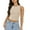 A1-Beige, variant on Women Going Out Summer Tank Tops Camisole Solid Sleeveless Tight Bottomed Shirt Round Neck Racerback Undershirts,Dark Gray,L
