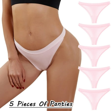 

PEASKJP Panty for Women High Waisted Womens Underwear Breathable Wicking Underwear Soft Briefs Hipster Panties for Women Pink L