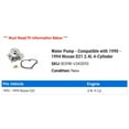 thumbnail image 2 of Water Pump - Compatible with 1990 - 1994 Nissan D21 2.4L 4-Cylinder 1991 1992 1993, 2 of 2