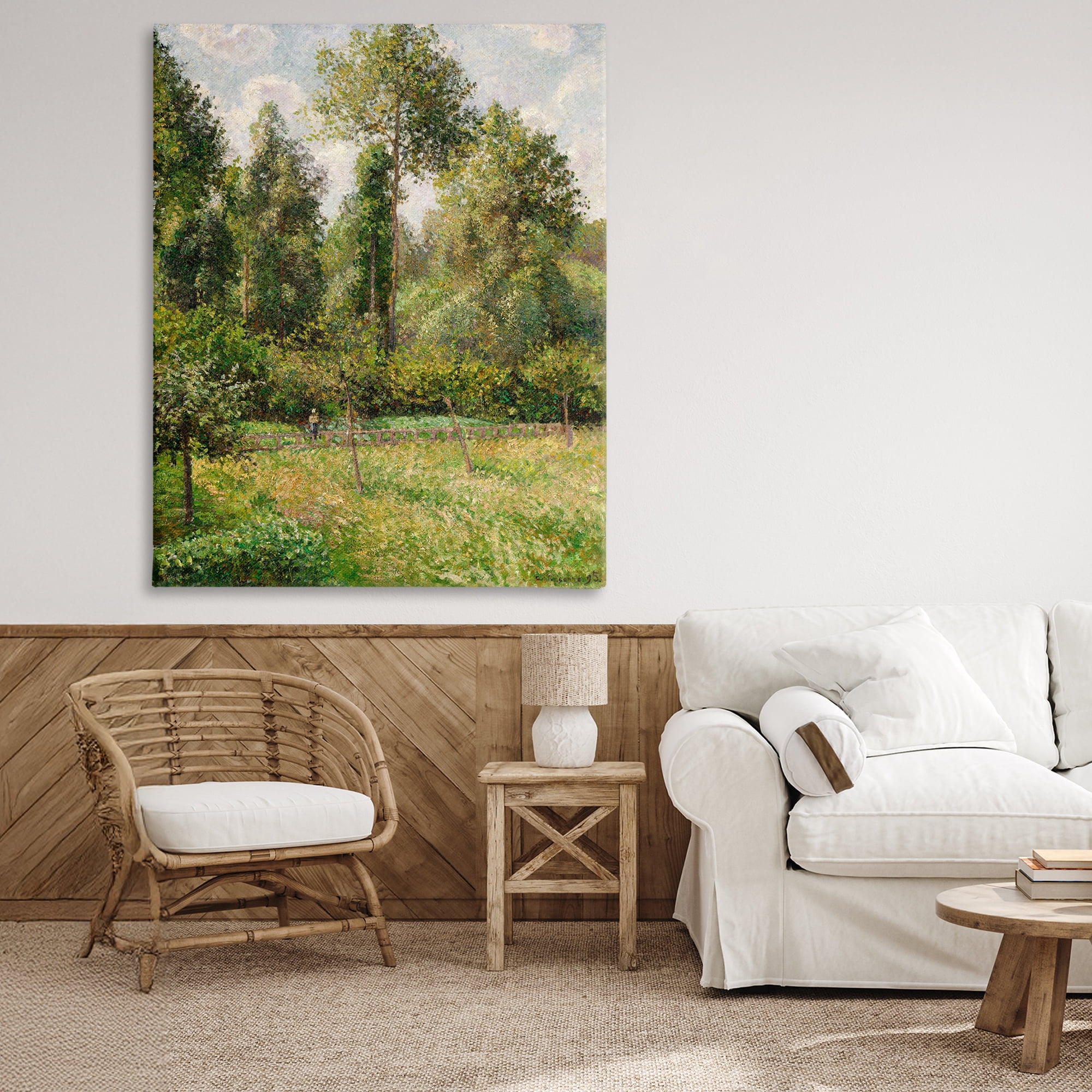 Stupell Industries Poplars Classic Landscape Canvas Wall Art, design by Camille Pissarro