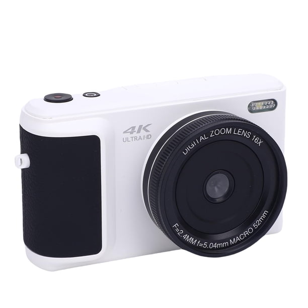 Cámara Digital 4K Para Fotografía, Con Pantalla De Flip De 3" 180, 16x Zoom, Punto De Zoom Digital Y Shoot Camara, Compacto Vlog Travel Camara, Para Principiantes