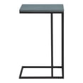 thumbnail image 2 of Furniture of America Vidan Rustic Metal C-Shaped Side Table in Antique Blue, 2 of 5