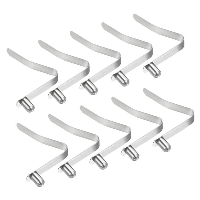 Unique Bargains 9.5x6mm Kayak Paddle Snaps, Hollow Button Single Pin Lock Tube Spring Clip for Tent Pole, 10 Pack