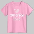 thumbnail image 4 of UngA 250 Years American Anniversary 250th Independence Day Boys Girls T Shirts (7-8 Years,Pink), 4 of 5