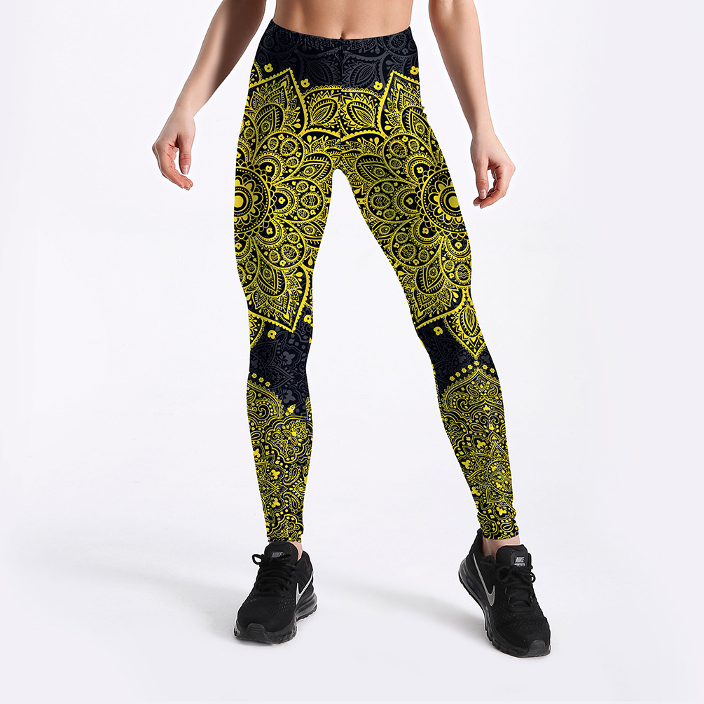Yellow Gold Mandala Yoga/Workout 