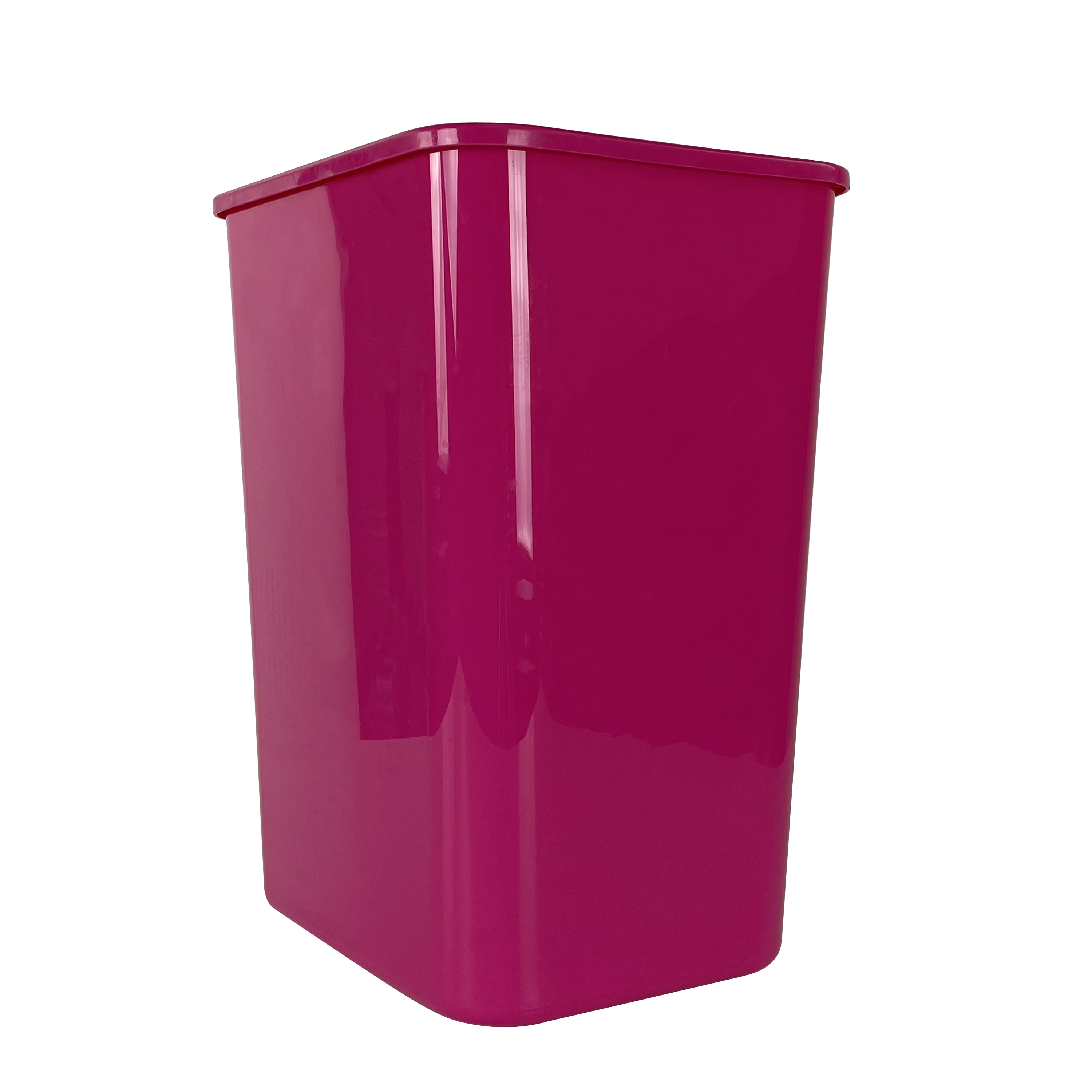 Eco Tech 5.5 gal Plastic Open Top Kitchen Trash Can, 6 Pack, Pink
