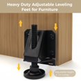 thumbnail image 2 of 8 PCS Heavy Duty Furniture Feet, Adjustable Leveling Feet for Furniture, Hexagon Nuts Lock Furniture Legs Levelers for Table Cabinets Workbench Shelving Units, 2 of 5