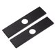 thumbnail image 1 of Uxcell 2 piezas 10 pulgadas cubierta de agujero de grifo de cocina placa de cubierta rectangular (Negro), 1 of 5