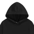 thumbnail image 4 of Ulanda Boys Girls Solid Soft Hooded Sweatshirt Classic Oversized Hoodies Loose Pullover Sweatshirts with Pocket for Kids (Black, 9-10 Years), 4 of 4