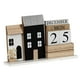 thumbnail image 2 of Calendario perpetuo,Calendario perpetuo de madera creativo para decoración del hogar.,Calendario de escritorio Decoración de escritorio de mesa Mensual,Marco de calendario perpetuo vintage, 2 of 9