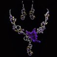 thumbnail image 3 of Necklace Earrings Set Butterfly Fashion Wedding Necklace Rhinestone Earrings, 3 of 10