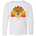 thumbnail image 3 of Inktastic Thanksgiving Pilgrim Turkey Holiday Long Sleeve Youth T-Shirt, 3 of 5