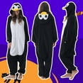 thumbnail image 6 of Veyryth Unisex Penguin Adult Onesie Pajamas, Polar Fleece Animal Pajamas，One-Piece Sleepwear for Men and Women Size L, 6 of 7