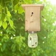 thumbnail image 3 of Trampa de abejas de madera para exteriores, atrapamoscas de carpintero estilo casa de troncos Natural eficiente, resistente al agua y duradera, 3 of 6
