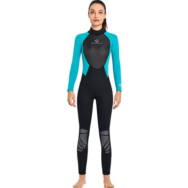 Trajes De Buceo Traje de neopreno de 3 mm Traje de baño de una pieza elástico cálido Traje de baño (Mujer Verde L)