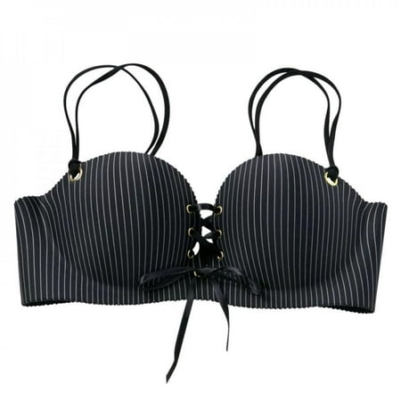 

Vanfss New Women Sexy Bra Striped Seamless Lingerie Bralette Wireless Push Up Brassiere Female Underwear Soft Cup Intimates