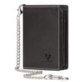 thumbnail image 5 of Fashion Men's PU Wallet with Blocking Detachable Chain Card Holder for AirTags, 5 of 21