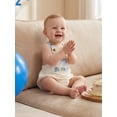 thumbnail image 6 of BemeyourBBs Half Way to One Clothes Baby Boy Girl 1/2 Half Birthday Outfit 1st Birthday Clothes Summer Romper 1/2 Embroidery Sleeveless Bodysuit Jumpsuit Playsuit, 6 of 9