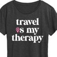 thumbnail image 3 of Instant Message - Travel Is My Therapy - Women's Short Sleeve Graphic T-Shirt, 3 of 6
