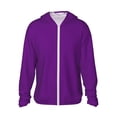 thumbnail image 2 of Lsque Purple UPF 50+ Lightweight Sun Protection Men's Women's Long Sleeve Shirt, Hoodie Performance -Large, 2 of 9