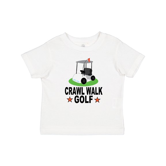 Inktastic Crawl Walk Golf Future Golfer Boys or Girls Baby T-Shirt