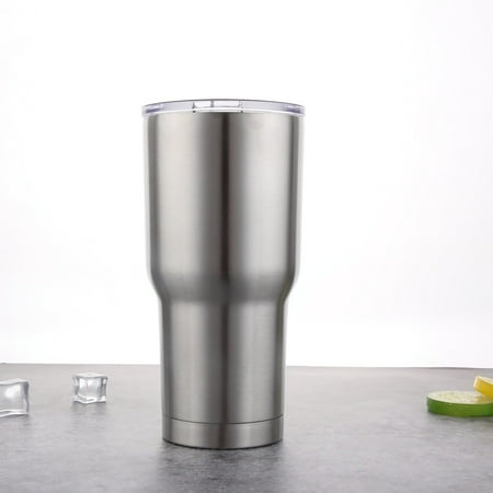 Stainless Steel Heated Coffee Cup - Tumbler 30oz Double-Wall Stainless Steel Vacuum Insulation Travel Mug with Lid Water Coffee Cup Works Great For for Ice Drink, Hot Beverage