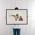 thumbnail image 3 of Eye Doctor - Drawing Humor Surrealism Vintage Illustration Fantasy Quote Black Framed Wall Art Print 5 x 7 inches, 3 of 7