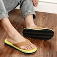 thumbnail image 6 of FRSASU Flip Flops for Men,Men'S Summer Beach Breathable Shoes Sandals Home Slipper Flip-Flops Flat Shoes Yellow 11.5 (45), 6 of 9
