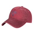 thumbnail image 3 of ZICANCN Casquette de Baseball Réglable Femmes, Chapeaux Tree Earth Environment pour Hommes Adulte Lavé Coton Denim Baseball Caps Mode, Rouge, 3 of 6