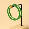 thumbnail image 3 of K-KED Beautiful lady Natural Jade Solid Jingle Bracelet Vintage Simple Jade Bracelet-Dark Green-62mm, 3 of 9