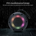thumbnail image 5 of Matoen Bluetooth Speaker with Colorful Light Outdoor Mountaineering Speaker Portable Pendant Speaker Black, 5 of 9
