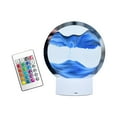 thumbnail image 1 of GUOOL 3D Flowing Sand Night Light Decorative Hourglass Lamp Quicksand Painting Dynamic Blue, 1 of 9