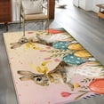 thumbnail image 2 of Area Rugs 2.7'x5', Easter Bunny Eggs Carpet for Living Room Bedroom Dining Room, Spring Tulip Flowers Leaves Country Plants Throw Kitchen Rugs Non Slip Washable Rectangle Indoor Outdoor Rugs, 2 of 8