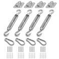 thumbnail image 1 of M6 Shade Sail Fixing Kit, Stainless Steel Sun Shade Sail Fixing Kit for Triangle and Square, Rectangle, Sun Shade Sail Fixing Accessories, 1 of 5