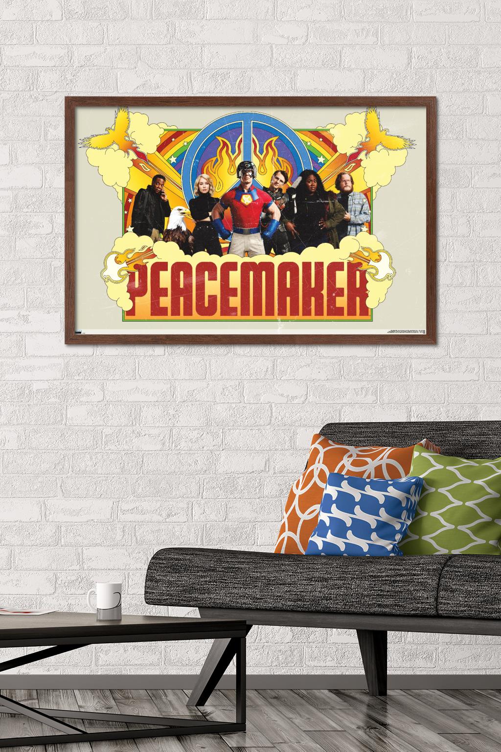 DC Comics TV Peacemaker - Group Wall Poster, 22.375" x 34" Framed