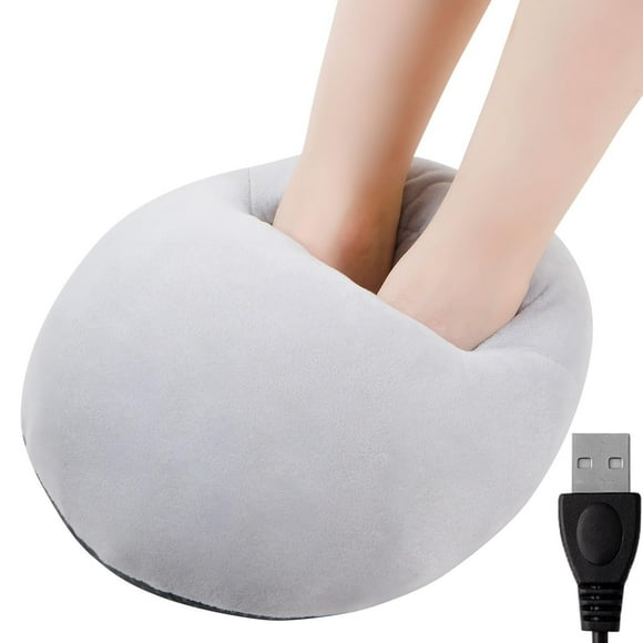 USB Powered Foot Warmer Pad Soft Flannel Heating Slippers For Indoor Home Comfort