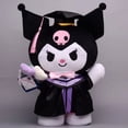 thumbnail image 5 of Graduation Season Sanrio Plush Doll Kuromi Melody Cinnamoroll Academic Uniform Graduation Doctor's Hat Plushies Toy Student Gift, 5 of 6