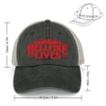 thumbnail image 2 of Hellfire Lives Black Hat Adjustable Funny Fashion Unisex Baseball Cap for Men Women, 2 of 7
