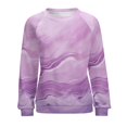 thumbnail image 7 of Colorful Marble Pattern Womens Oversized Sweatshirts Hoodies Crewneck Casual Tops Comfy FallWinter Clothes 2024, 7 of 7