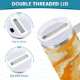 thumbnail image 5 of 40 Oz Car Handle Water Bottle Water Cup Water Bottle Water Jug Coffee Cup Travel Water Bottle Orange Marble, 5 of 8