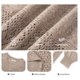 thumbnail image 5 of UVN Sweaters for Women Casual V Neck Long Sleeve Pullover Winter Lightweight Crochet Hollow Out Knit Jumper, 5 of 8