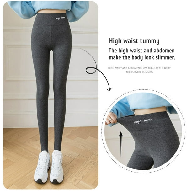 Women's Fleece Lined Leggings High Waisted Stretchy Thick Leggings Winter  Thermal Warm Yoga Pants Hiking Running Pants 