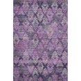 thumbnail image 2 of Addison Rugs Mayfield Premium Machine Washable Transitional Diamonds Eggplant Rectangle Rug, 8' X 10' Machine Washable Transitional Diamonds Eggplant Oversized Sherpa Throw Blanket, 2 of 7