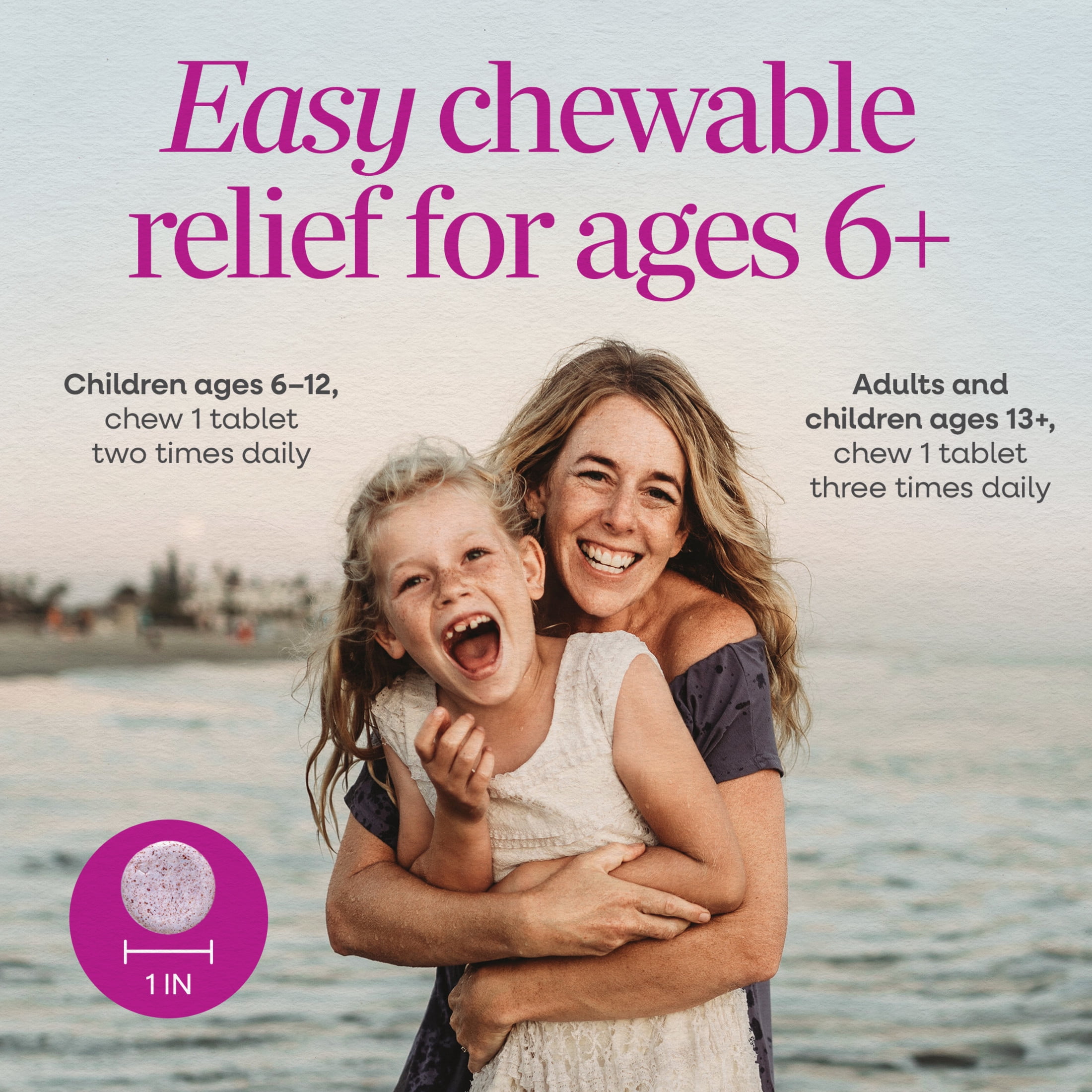 Nature's Way Umcka Cold & Flu Relief Chewable Tablets, Multi-Symptom Relief, Berry, Unisex, 20 Count