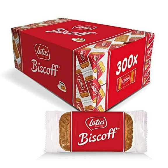 Lotus Biscoff Cookies – Caramelized Biscuit Cookies – 300 Cookies Individually Wrapped – Vegan,0.2 Ounce (Pack of 300) 300 Count (Pack of 1)