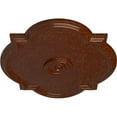 thumbnail image 3 of Ekena Millwork 24"W x 20 1/2"H x 1 1/8"P Waltz Ceiling Medallion (Fits Canopies up to 5 1/4"), Hand-Painted Burnished Mahogany Crackle, 3 of 5